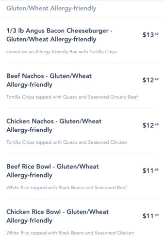 Allergy-Friendly Options Now Available for Mobile Order on the My Disney Experience App