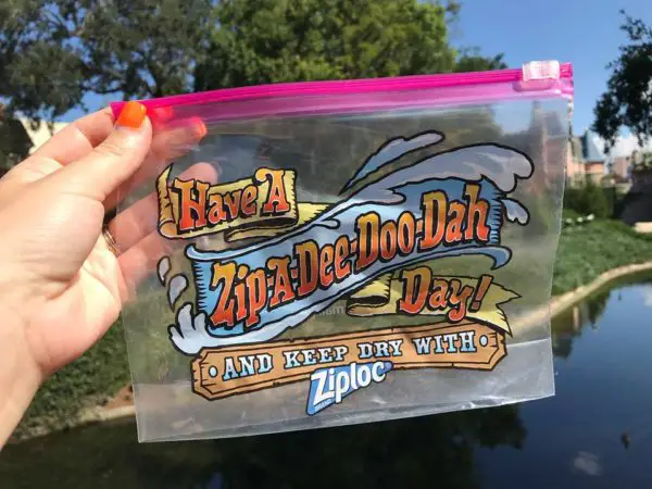 Splash Mountain Ziploc Bag
