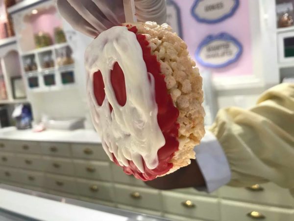 Poison Apple Rice Krispie Treat Available at the Magic Kingdom