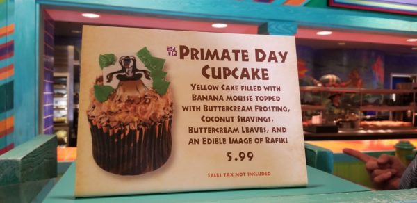 Primate Day Cupcake Now Available at Disney's Animal Kingdom