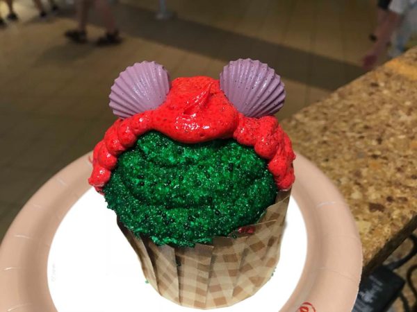 Ariel Inspired Mermaid Cupcake