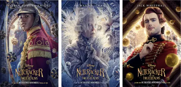 First Look at Character Posters for "The Nutcracker and the Four Realms"