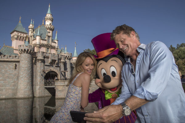 David Hasselhoff Celebrates Wife's Birthday At Disneyland