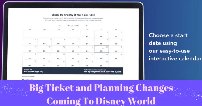 New Date-Based Ticket Pricing and Online Planning for Walt Disney World Resort Guests