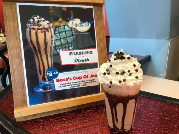 The Milkshake Of The Month At The Fountain Is The Boss, Literally