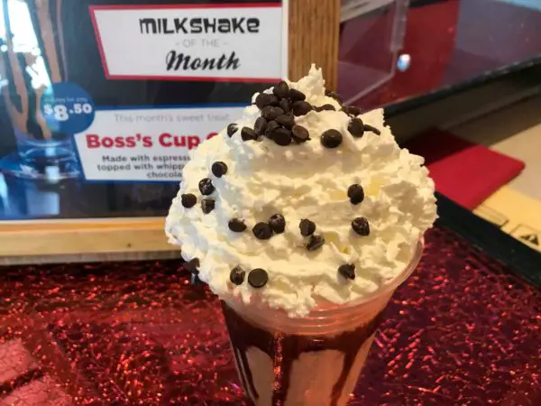 The Milkshake Of The Month At The Fountain Is The Boss, Literally