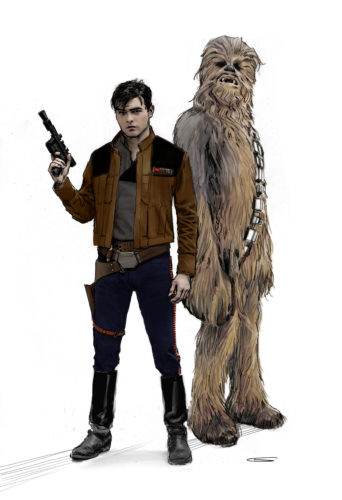 "SOLO: A Star Wars Story" Bonus and Concept Art: Han & Chewie