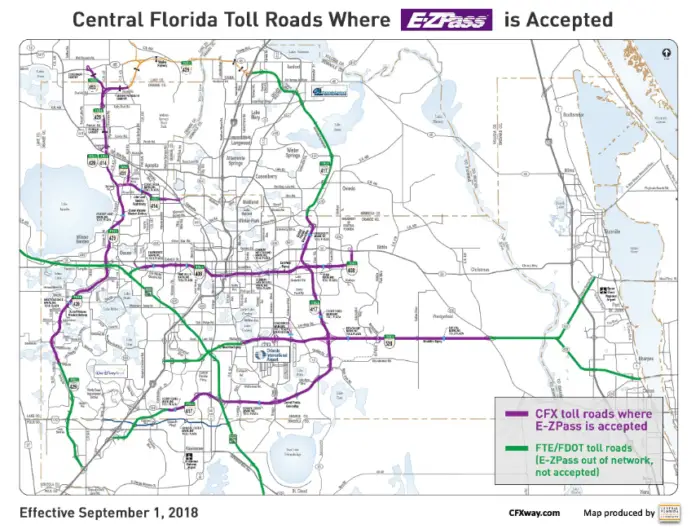 E-ZPass Can Be Used For Almost All Tolls In Central Florida