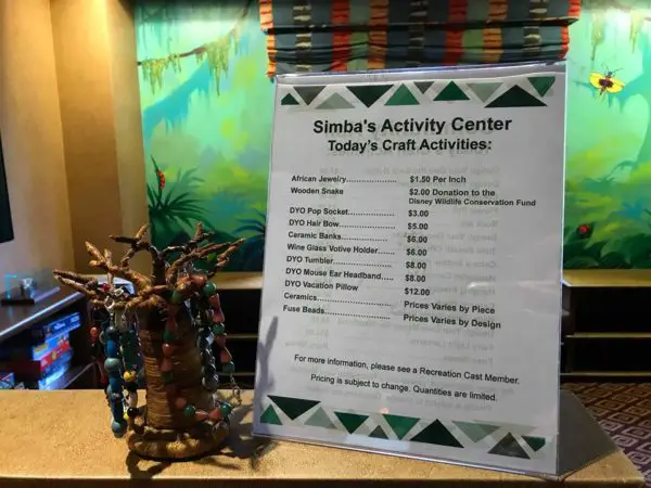 Take A Peek At Simba's Activity Center At Animal Kingdom Lodge