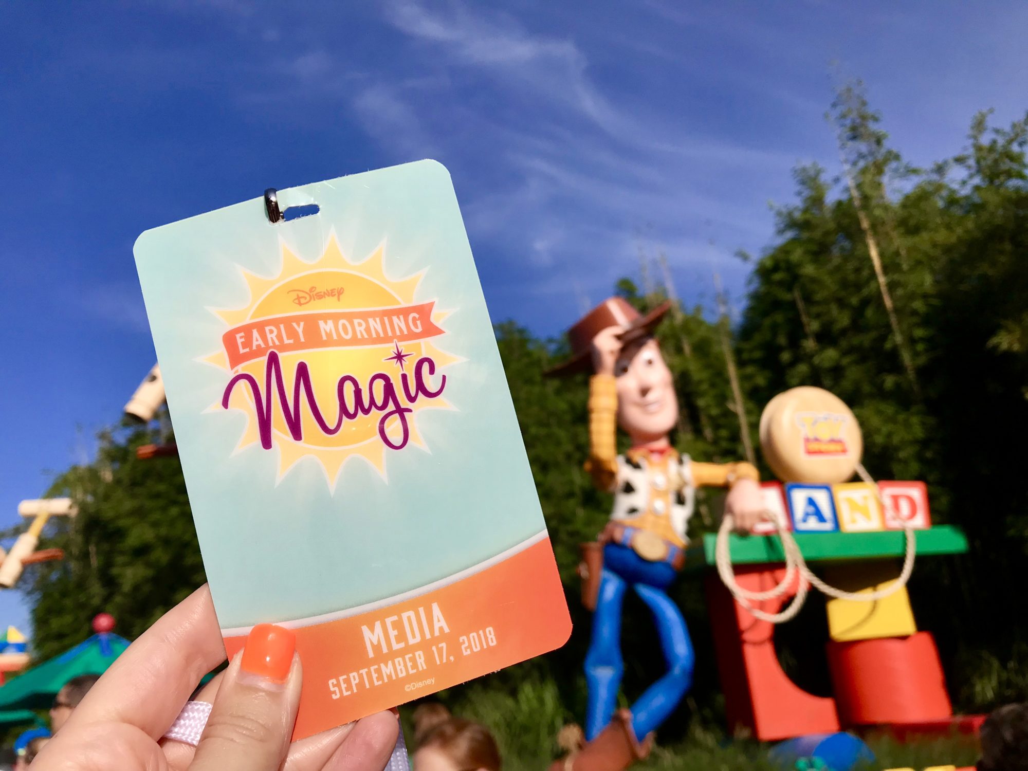 Disney Early Morning Magic at Toy Story Land