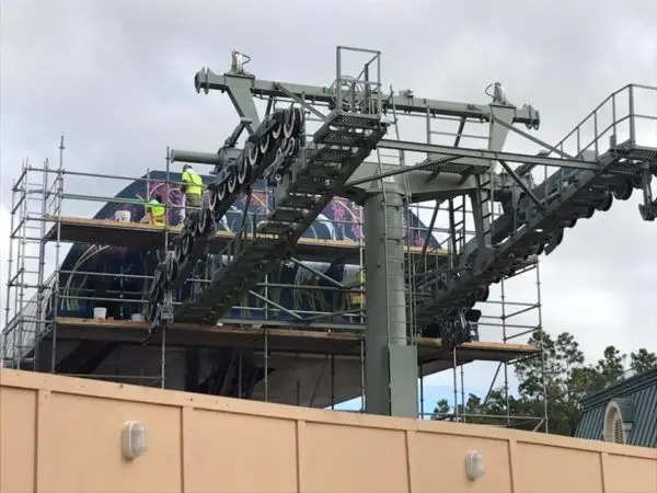 Take a Look - Epcot Skyliner Update - Artwork Being Added