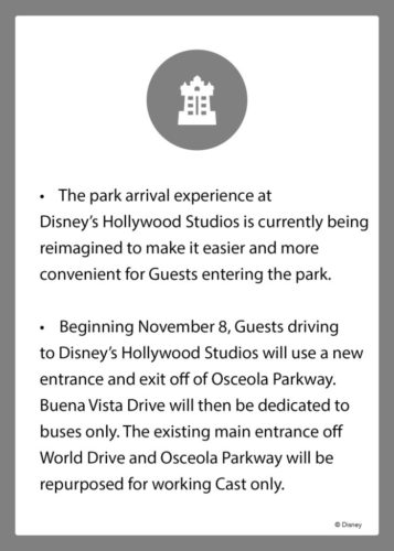 New Vehicle Entrance at Disney’s Hollywood Studios Opens Nov. 8