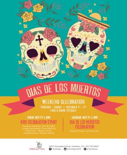 Celebrate Dias De Los Muertos At Tortilla Joe's
