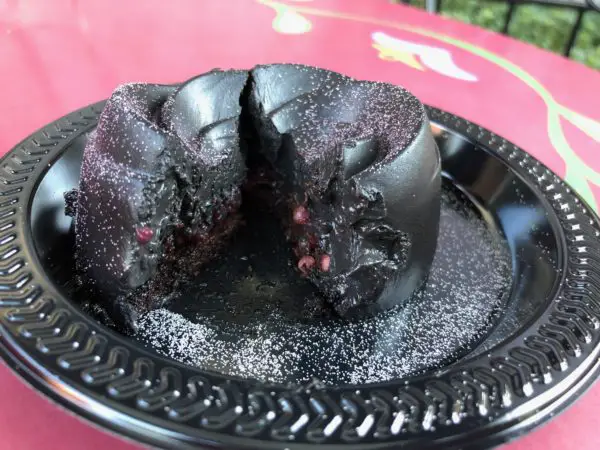 Black Rose Dessert at Disneyland is a great treat during Halloween Time