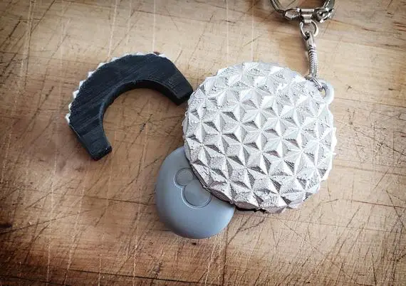 Spaceship Earth MagicBand Icon Holder and Keychain In One