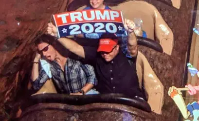 Man Banned from Disney Again for Waving Trump 2020 Sign on Ride