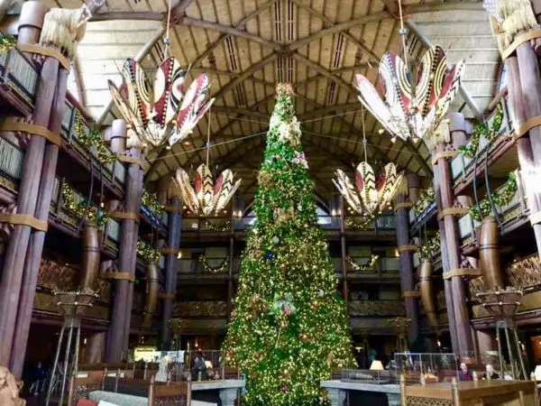 Holiday Decorations At Disney's Animal Kingdom Lodge