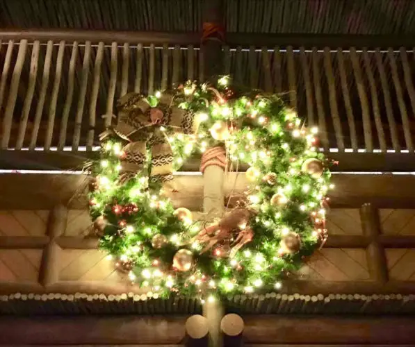 Holiday Decorations At Disney's Animal Kingdom Lodge