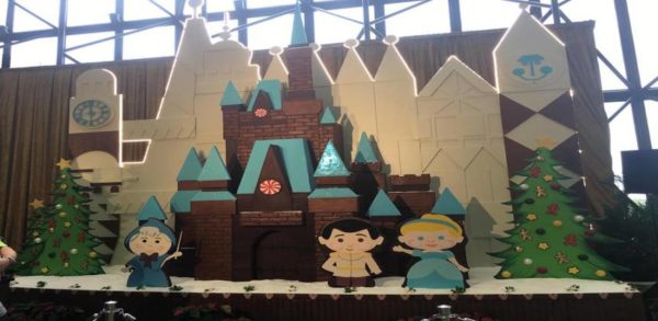 Gingerbread Castle Display Up at the Disney's Contemporary Resort