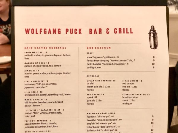 Wolfgang Puck Bar & Grill - Review