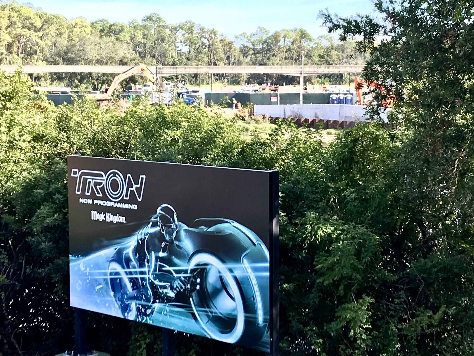 Tron Ride Construction Ramping Up