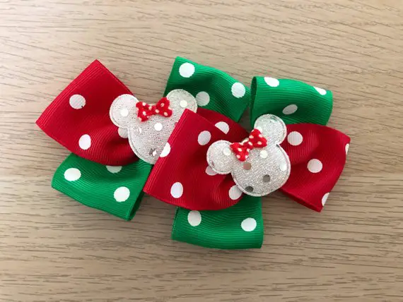 Minnie Mouse Christmas Bows