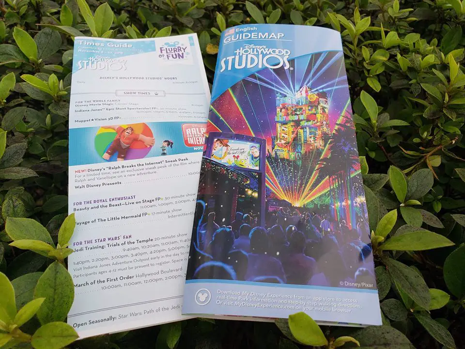 2018 Jingle BAM! Park Maps Released At Hollywood Studios