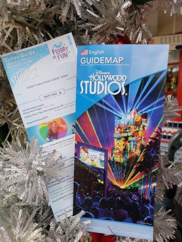 2018 Jingle BAM! Park Maps Released At Hollywood Studios