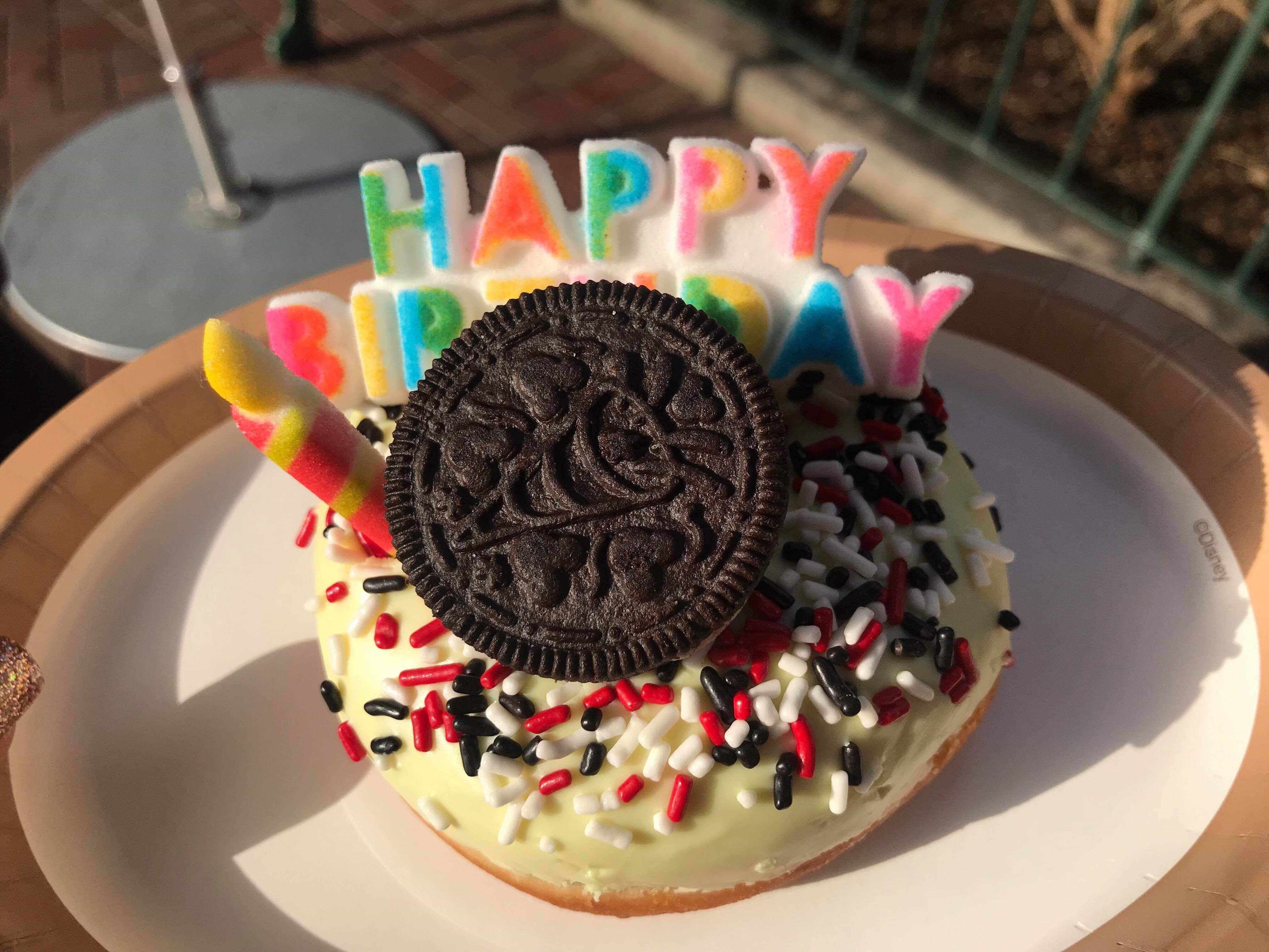 Check Out Mickeys Birthday Donut at Disneyland