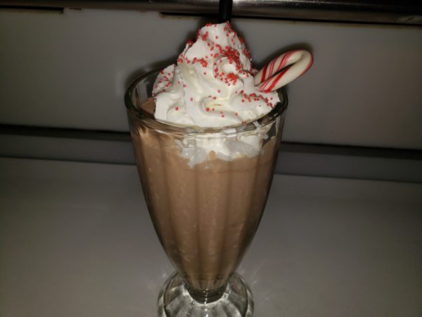 Drive In For a Sci-Fi Dine-In Chocolate Peppermint Shake