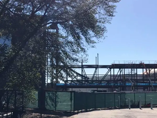 First piece of track installed for Guardians of the Galaxy Ride in Epcot