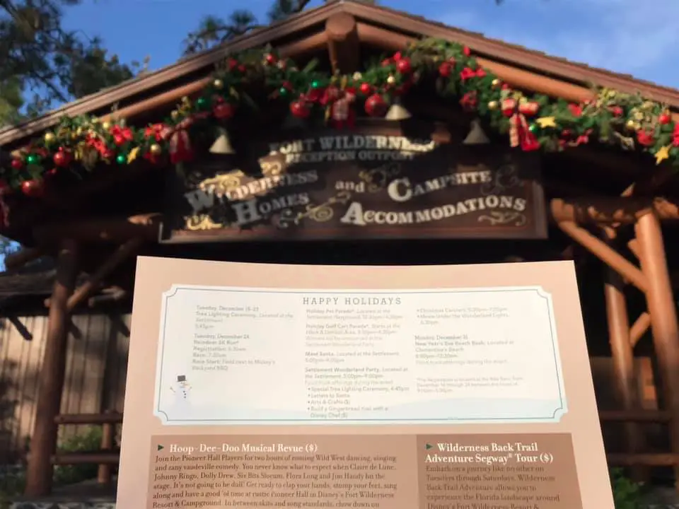 New Holiday Activities at Fort Wilderness