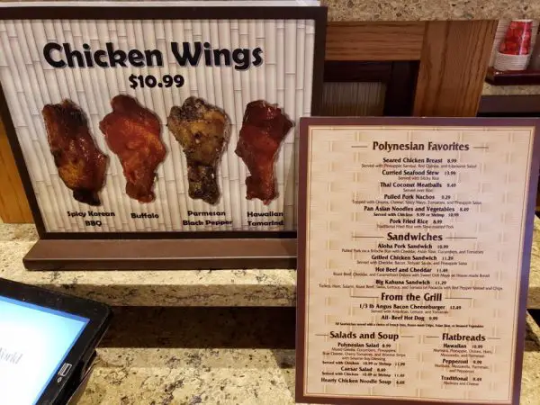 Captain Cook’s at the Polynesian is Testing Out Chicken Wings.