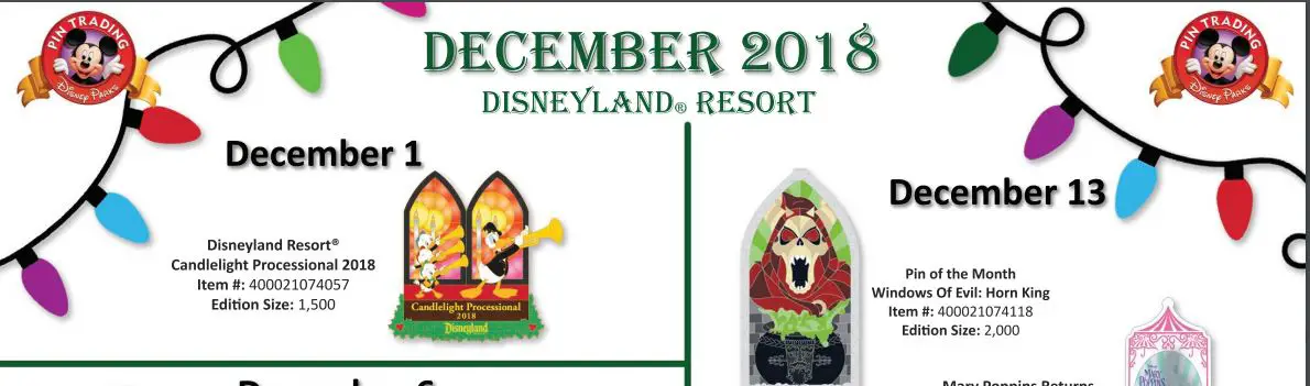 Disneyland Resort’s December 2018 Pin Releases Have Us Ready To Do Some Trading