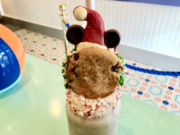 Santa Mickey Holiday Milkshake Debuts at Beaches & Cream Soda Shop