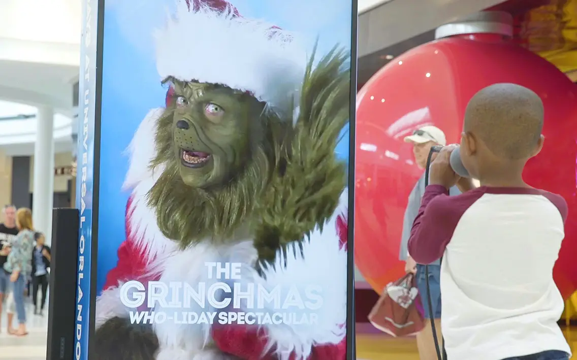 The Grinch was spotted at a Florida Mall in November!