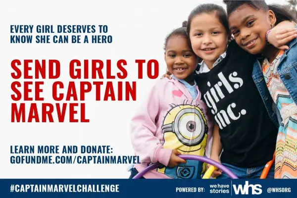 Help the Girls go See Captain Marvel
