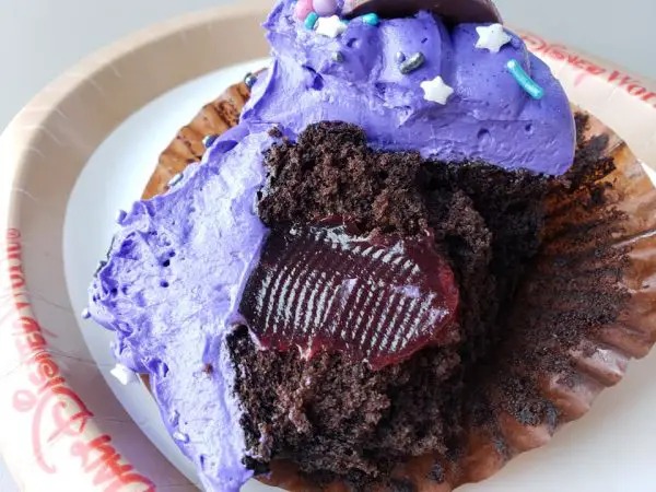 Inside Purple Galaxy Cupcake