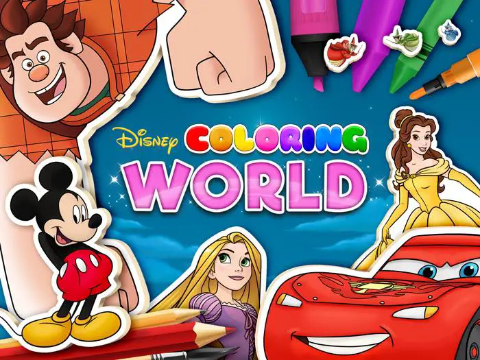 Touch Press Releases Disney Coloring World App for Android and iOS