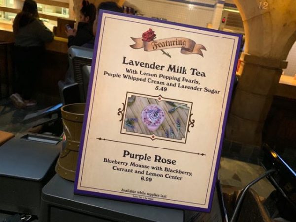 Enchanting Lavender Milk Tea Available at Disneyland