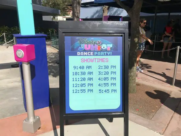 Disney Junior Dance Party Schedule