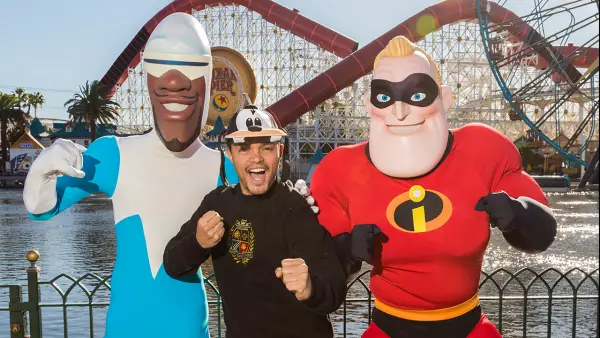 Trevor Noah Meets Incredibles at Pixar Pier