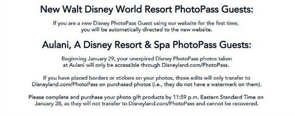 PhotoPass Guests Complete Your Purchases By Tonight, PhotoPass Will Have a New Website Tomorrow