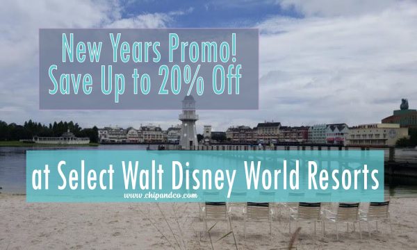 New Years Offer! Save Up to 20% off at Select Walt Disney World Resorts
