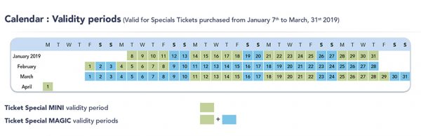 Disneyland Paris schedule tickets child price promo