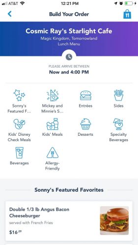 Updated My Disney Experience App Allows For Easier Mobile Orders
