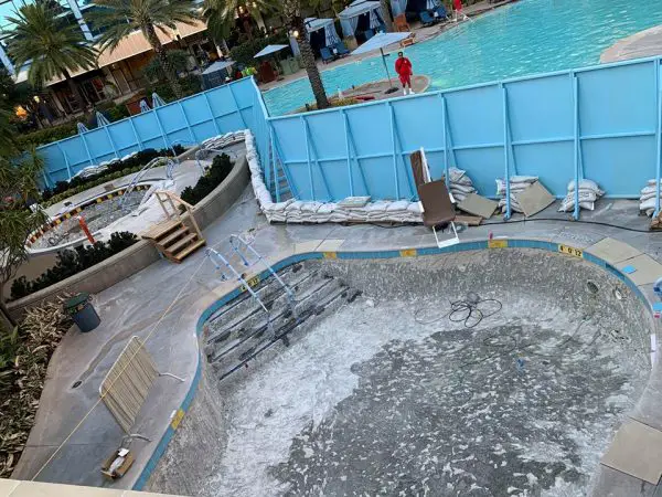 Disneyland Hotel Pool refurbishment