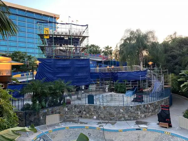 Disneyland Hotel Pool refurbishment