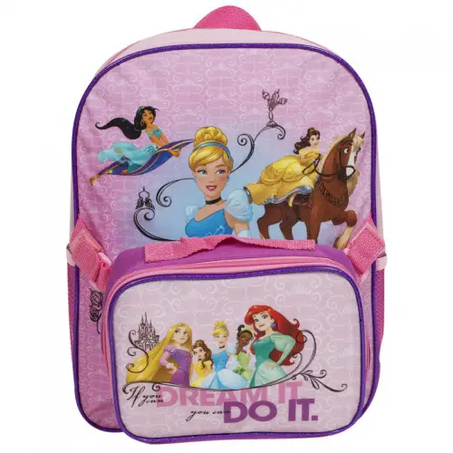 Girls_Princess_Junior_Backpack_With_Lunch_Bag
