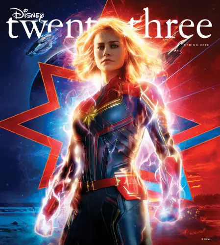 Captain Marvel on the Cover of the New Disney Twenty-Three